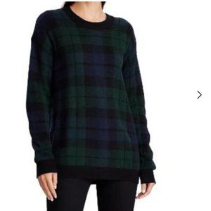 NWT Ralph Lauren Women's Blackwatch Plaid Long Sleeve Sweater Small